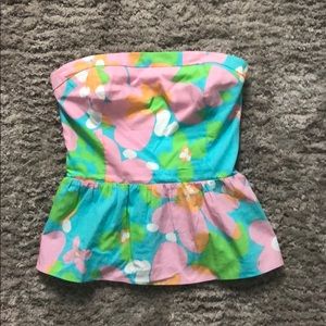 Strapless Lily Pulitzer Top